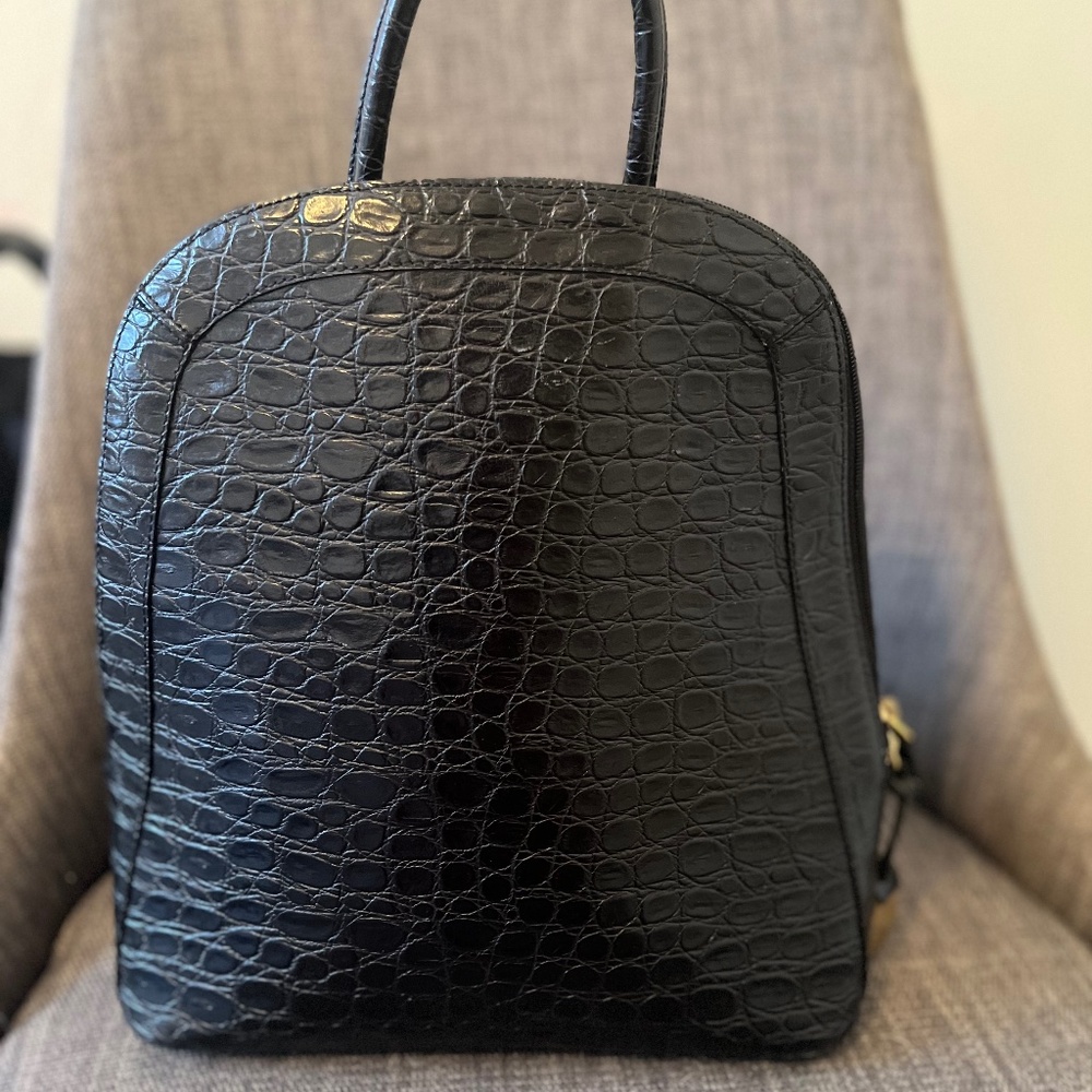 Brahmin Black backpack purse